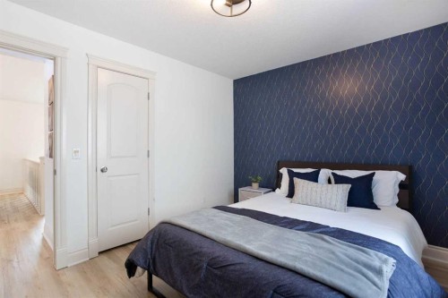 1153 Kingston Crescent Se, Airdrie, AB - Indoor Photo Showing Bedroom