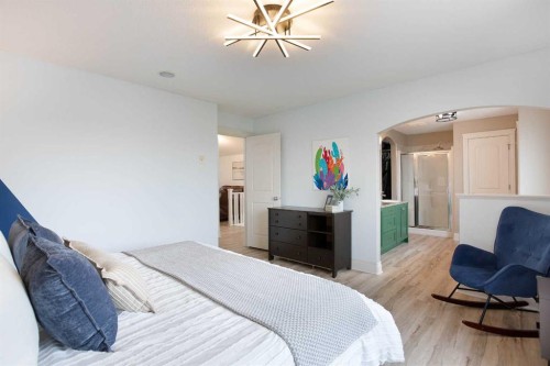 1153 Kingston Crescent Se, Airdrie, AB - Indoor Photo Showing Bedroom