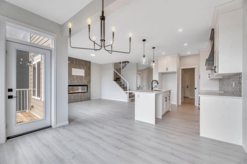 63 Setonvista Grove Se, Calgary, AB - Indoor Photo Showing Kitchen