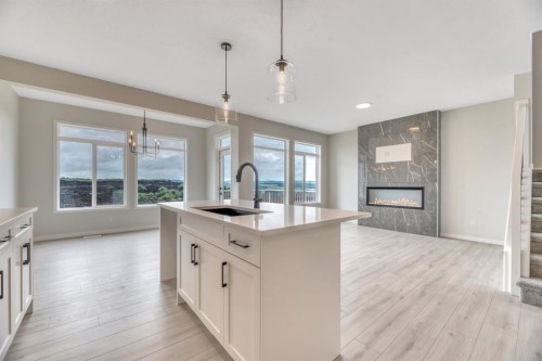 63 Setonvista Grove Se, Calgary, AB - Indoor Photo Showing Kitchen