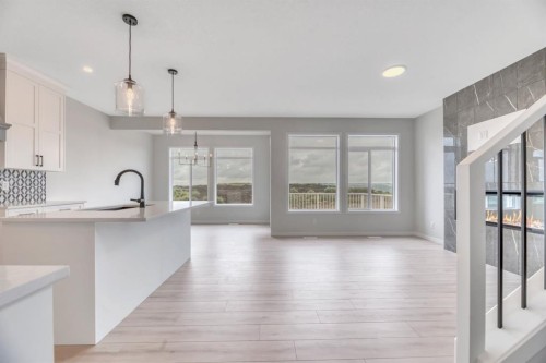 63 Setonvista Grove Se, Calgary, AB - Indoor Photo Showing Kitchen With Upgraded Kitchen