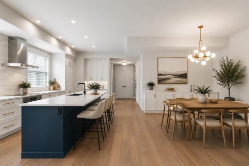 203-275 Lebel Crescent Nw, Calgary, AB - Indoor Photo Showing Dining Room