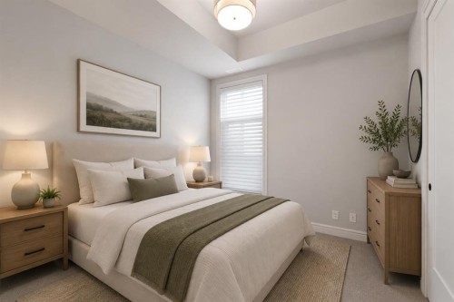 203-275 Lebel Crescent Nw, Calgary, AB - Indoor Photo Showing Bedroom