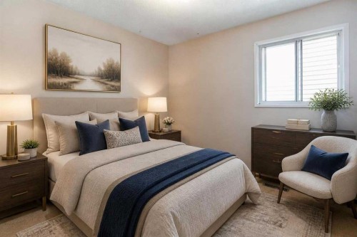 28 Martinview Road Ne, Calgary, AB - Indoor Photo Showing Bedroom