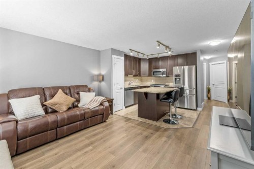 145 Cranford Walk Se, Calgary, AB - Indoor Photo Showing Kitchen With Stainless Steel Kitchen