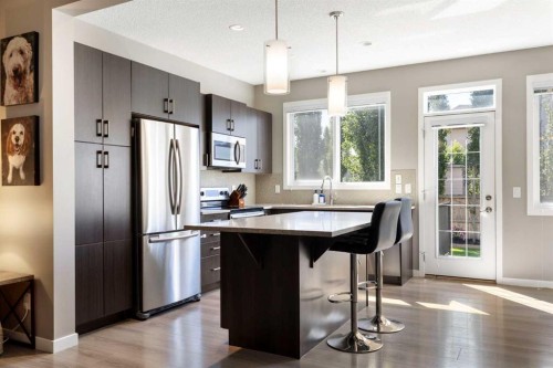 69 Chaparral Valley Crescent Se, Calgary, AB - Indoor Photo Showing Kitchen With Stainless Steel Kitchen With Upgraded Kitchen