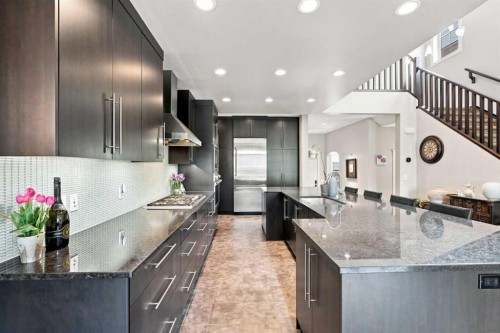 163 Cranarch Circle Se, Calgary, AB - Indoor Photo Showing Kitchen With Upgraded Kitchen