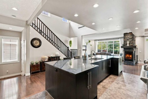 163 Cranarch Circle Se, Calgary, AB - Indoor Photo Showing Kitchen With Upgraded Kitchen