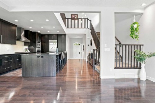 163 Cranarch Circle Se, Calgary, AB - Indoor Photo Showing Kitchen With Upgraded Kitchen