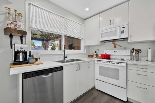 24 Penworth Crescent Se, Calgary, AB - Indoor Photo Showing Kitchen With Double Sink