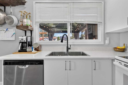 24 Penworth Crescent Se, Calgary, AB - Indoor Photo Showing Kitchen With Double Sink