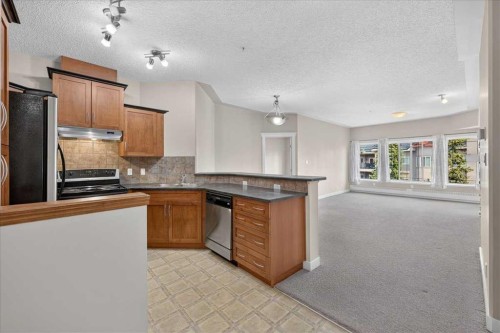 537-10 Discovery Ridge Close Sw, Calgary, AB - Indoor Photo Showing Kitchen With Double Sink