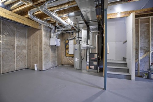 45 Legacy Point Terrace Se, Calgary, AB - Indoor Photo Showing Basement