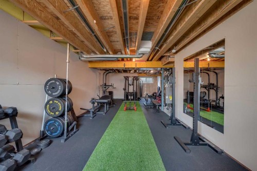 250 Carrington Gate Nw, Calgary, AB - Indoor Photo Showing Gym Room
