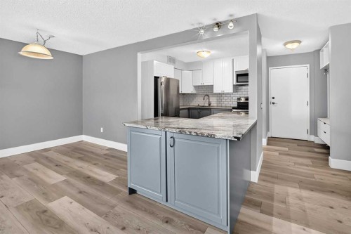 507-1900 25A Street Sw, Calgary, AB - Indoor Photo Showing Kitchen With Upgraded Kitchen