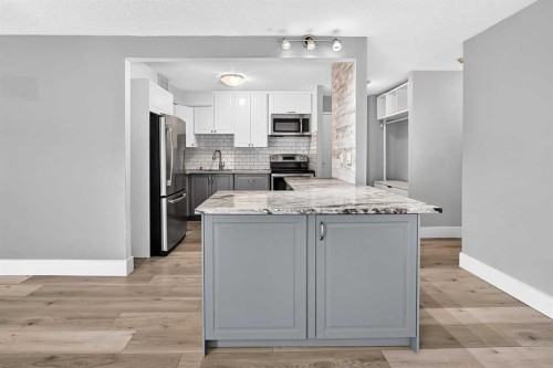 507-1900 25A Street Sw, Calgary, AB - Indoor Photo Showing Kitchen With Stainless Steel Kitchen With Upgraded Kitchen