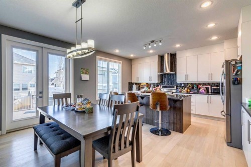 168 Rainbow Falls Heath, Chestermere, AB - Indoor Photo Showing Dining Room