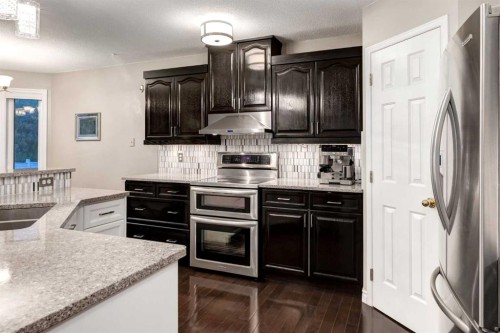 331 Sierra Madre Court Sw, Calgary, AB - Indoor Photo Showing Kitchen With Upgraded Kitchen