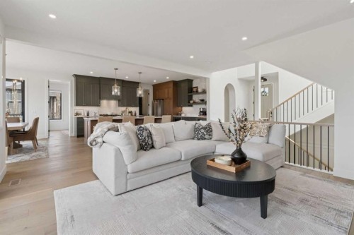 430 Monterra Bay, Cochrane Lake, AB - Indoor Photo Showing Living Room