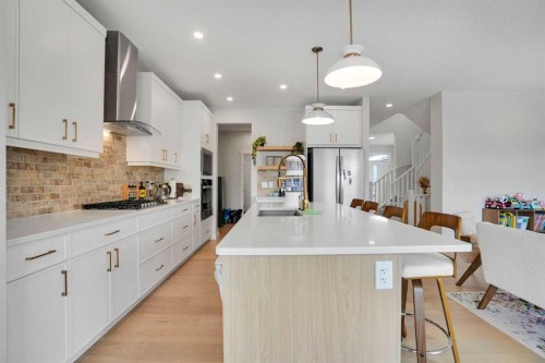 101 Wolf Hollow Terrace Se, Calgary, AB - Indoor Photo Showing Kitchen With Upgraded Kitchen