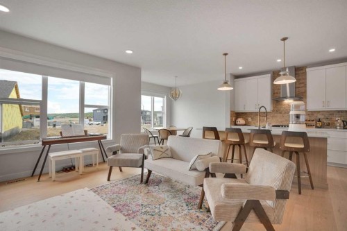 101 Wolf Hollow Terrace Se, Calgary, AB - Indoor Photo Showing Living Room