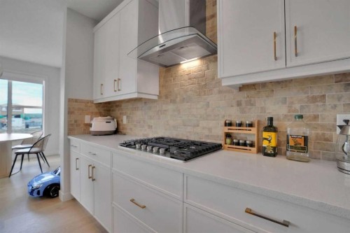101 Wolf Hollow Terrace Se, Calgary, AB - Indoor Photo Showing Kitchen With Upgraded Kitchen