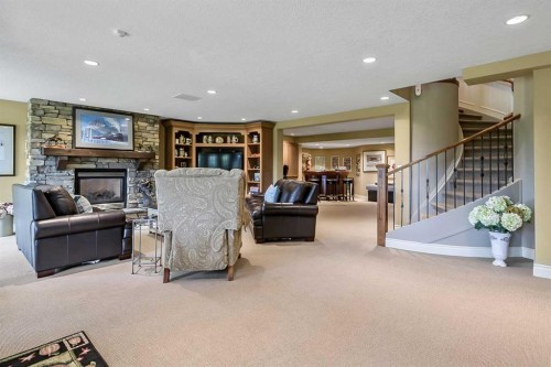 34 Sunrise Way, Priddis Greens, AB - Indoor With Fireplace