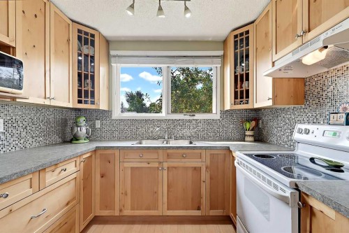40 River Valley Crescent Se, Calgary, AB - Indoor Photo Showing Kitchen With Double Sink