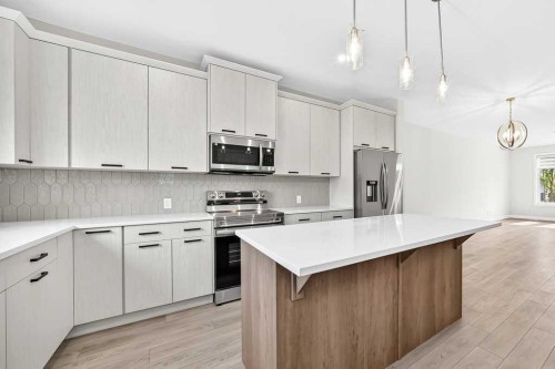 113 Veranda Boulevard Sw, Calgary, AB - Indoor Photo Showing Kitchen With Upgraded Kitchen