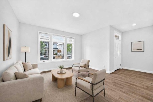 113 Veranda Boulevard Sw, Calgary, AB - Indoor Photo Showing Living Room