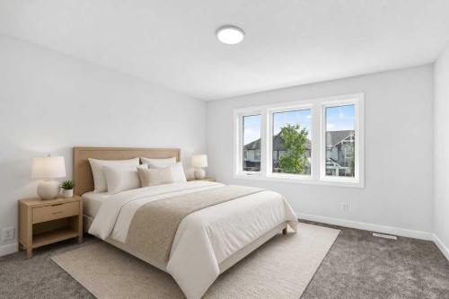 113 Veranda Boulevard Sw, Calgary, AB - Indoor Photo Showing Bedroom