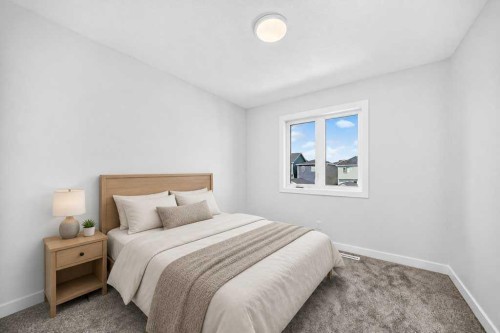 113 Veranda Boulevard Sw, Calgary, AB - Indoor Photo Showing Bedroom
