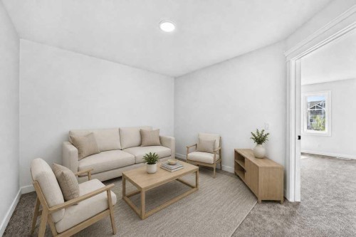 113 Veranda Boulevard Sw, Calgary, AB - Indoor Photo Showing Living Room
