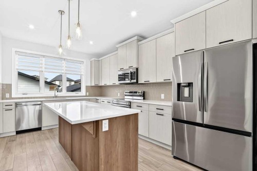 113 Veranda Boulevard Sw, Calgary, AB - Indoor Photo Showing Kitchen With Upgraded Kitchen