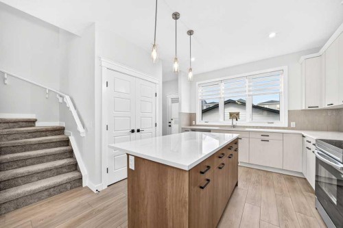 113 Veranda Boulevard Sw, Calgary, AB - Indoor Photo Showing Kitchen With Upgraded Kitchen
