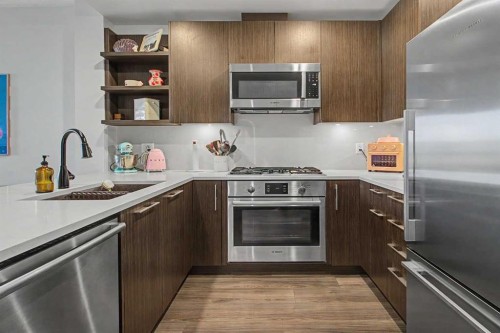 422-88 9 Street Ne, Calgary, AB - Indoor Photo Showing Kitchen With Double Sink With Upgraded Kitchen