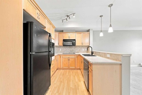 317-60 Royal Oak Plaza Nw, Calgary, AB - Indoor Photo Showing Kitchen With Upgraded Kitchen