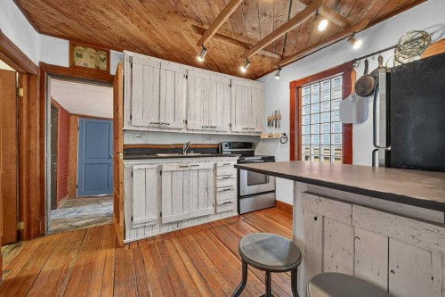 303 27 Avenue Ne, Calgary, AB - Indoor Photo Showing Kitchen With Double Sink