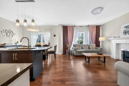 232 Walden Heights Se, Calgary, AB - Indoor With Fireplace