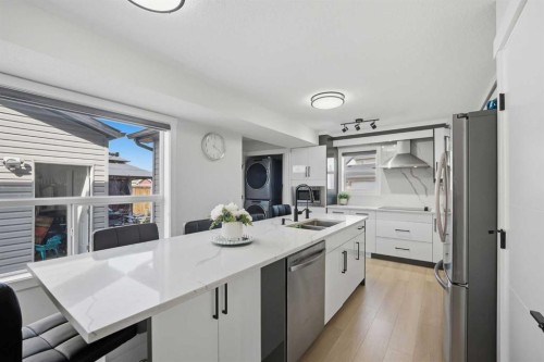 7916 Martha'S Haven Park Ne, Calgary, AB - Indoor Photo Showing Kitchen With Double Sink With Upgraded Kitchen