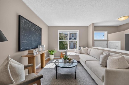 3146 New Brighton Gardens Se, Calgary, AB - Indoor Photo Showing Living Room