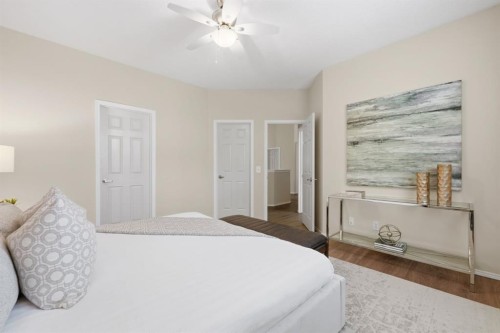 42 Prestwick Pond Terrace Se, Calgary, AB - Indoor Photo Showing Bedroom