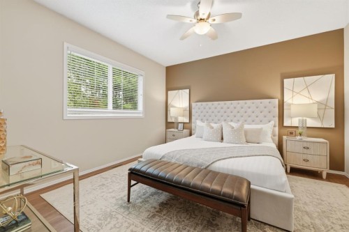 42 Prestwick Pond Terrace Se, Calgary, AB - Indoor Photo Showing Bedroom