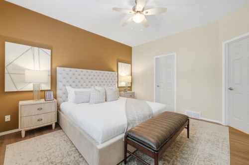 42 Prestwick Pond Terrace Se, Calgary, AB - Indoor Photo Showing Bedroom