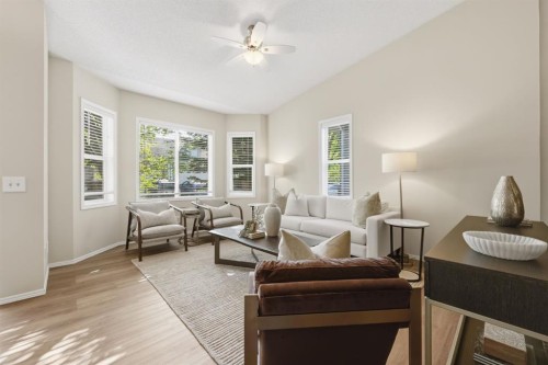 42 Prestwick Pond Terrace Se, Calgary, AB - Indoor Photo Showing Living Room