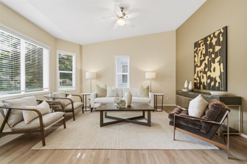 42 Prestwick Pond Terrace Se, Calgary, AB - Indoor Photo Showing Living Room