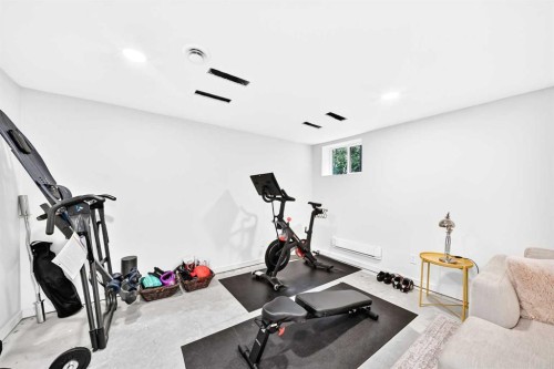 3223 2 Street Sw, Calgary, AB - Indoor Photo Showing Gym Room