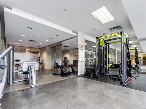 511-222 Riverfront Avenue Sw, Calgary, AB - Indoor Photo Showing Gym Room
