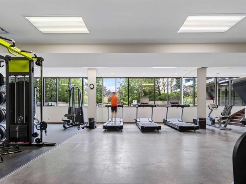 511-222 Riverfront Avenue Sw, Calgary, AB - Indoor Photo Showing Gym Room