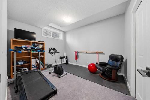 395 Boulder Creek Bay Se, Langdon, AB - Indoor Photo Showing Gym Room